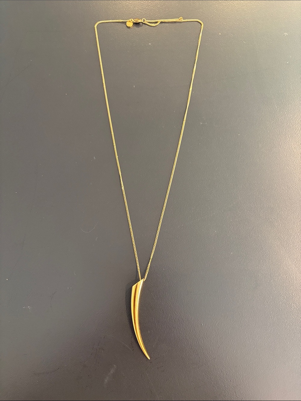 Michael Kors gold horn necklace